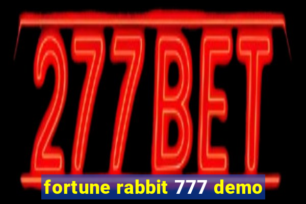 fortune rabbit 777 demo